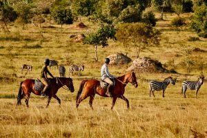 Horseback riding in Lake Mburo National Park