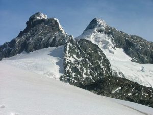 Snow found at the top of the Rwenzori peaks