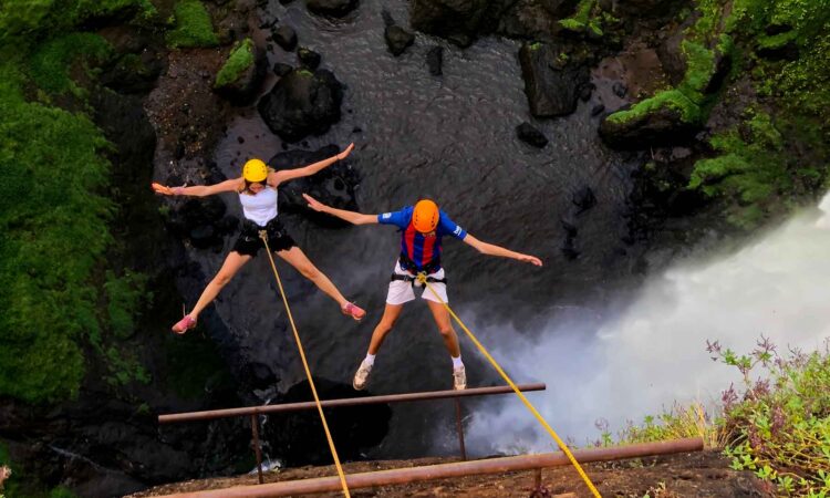 Abseiling in Sipi Falls